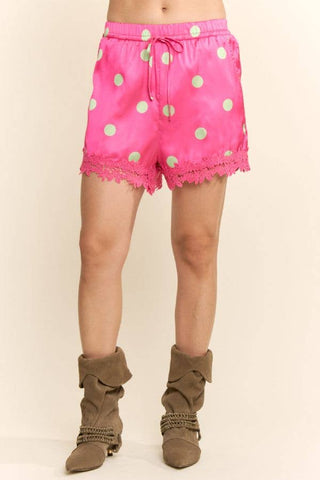 Pretty in Polka Satin Shorts - Boutique Bella BellaShorts