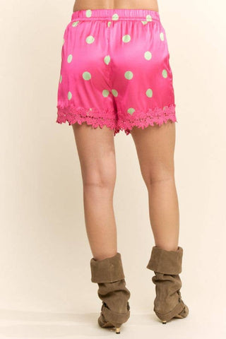 Pretty in Polka Satin Shorts - Boutique Bella BellaShorts