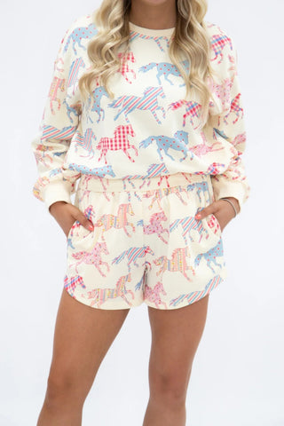 Pretty Ponies Lounge Set - Boutique Bella BellaSet