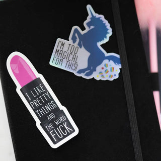 Pretty Profanity Lipstick Sticker - Boutique Bella BellaStickers