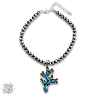 Prickly pear cactus necklace - Boutique Bella BellaNecklaces