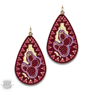 Prickly pear teardrop earring - LC - Boutique Bella BellaEarrings