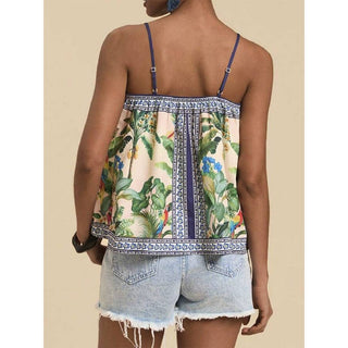 Printed Casual Loose Fit Cami Tank Top - Boutique Bella BellaTOP