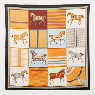 Printed Lux Scarf - Equestrian - Boutique Bella BellaScarf