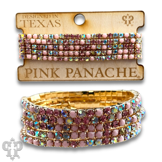 Prong set rhinestone bead bracelet - Boutique Bella BellaBracelets