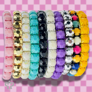 Prong set rhinestone stretch bracelet - Boutique Bella BellaBracelets