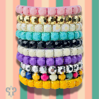 Prong set rhinestone stretch bracelet - Boutique Bella BellaBracelets