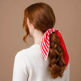 Peppermint Stripes Twirl & Tie Scarf