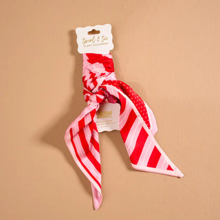 Peppermint Stripes Twirl & Tie Scarf