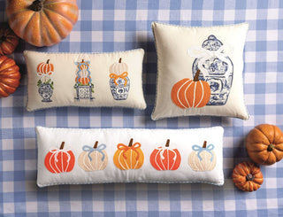 Pumpkin Long Embroidered Pillow - Boutique Bella BellaThanksgiving
