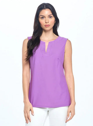 Purple Gina Sleeveless Top - Boutique Bella BellaTOP