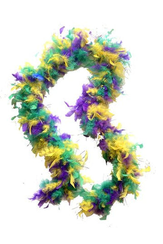Purple Green Gold Feather Boas With Matching Foil - Boutique Bella BellaFeather Boa