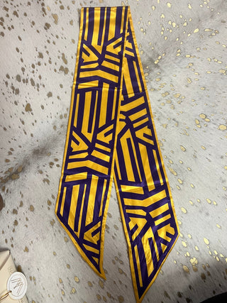 Purple/Gold Accessory Scarf - Boutique Bella BellaScarf