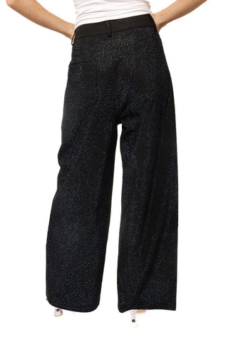 QOS Black Rhinestone Jeans - Boutique Bella BellaQueen of Sparkles