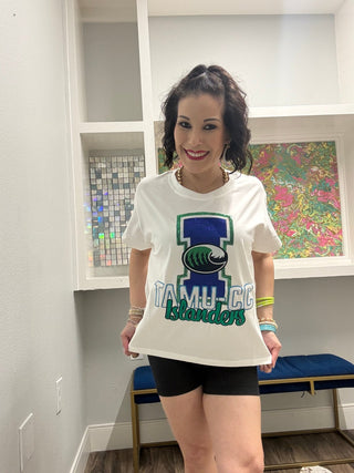 QOS - Custom - TAMU-CC Islanders T-Shirt - Boutique Bella BellaQueen of Sparkles