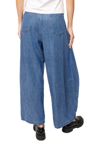 QOS Denim Rhinestone Barrel Jeans - Boutique Bella BellaQueen of Sparkles