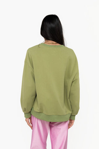 QOS Green FRIENDS™ Metallic & Sequin Turkey with Sunglasses Sweatshirt - Boutique Bella BellaQueen of Sparkles