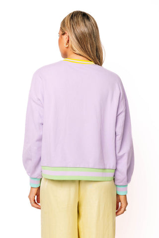 QOS Lavender Easter Egg & Flower Basket Sweatshirt - Boutique Bella BellaQueen of Sparkles