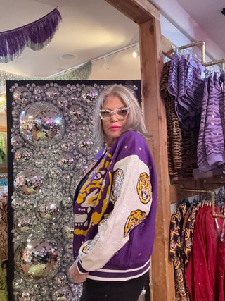 QOS Licensed LSU Bomber Jacket - Boutique Bella BellaBomber Jacket