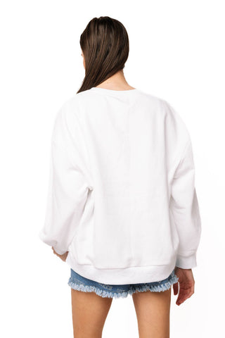 QOS Licensed LSU Gameday Queen Card Sweatshirt - Boutique Bella BellaQueen of Sparkles