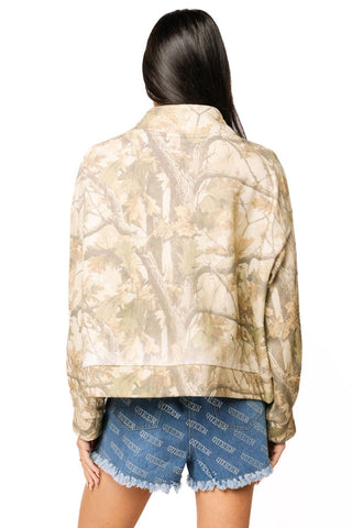 QOS Licensed LSU Mock Neck Camo Sweatshirt - Boutique Bella BellaQueen of Sparkles