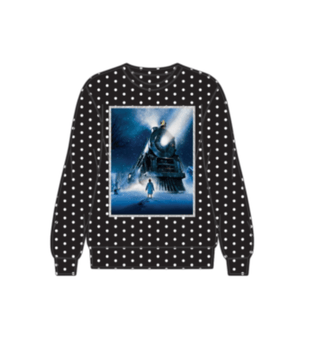 QOS Licensed Scattered Rhinestone Screenprint Polar Express Sweatshirt - Boutique Bella BellaTops