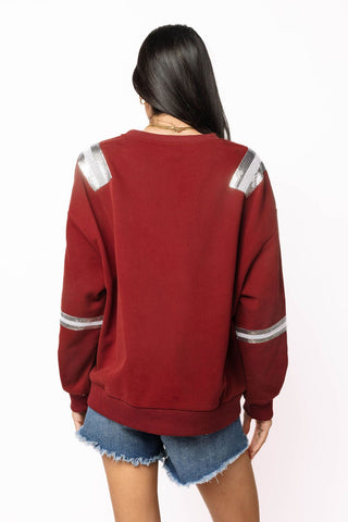 QOS Licensed Texas A&M Mascot Image Sweatshirt - Boutique Bella BellaSweatshirt