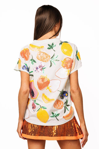 QOS Light Blue Multi Fruit Tee - Boutique Bella BellaTee
