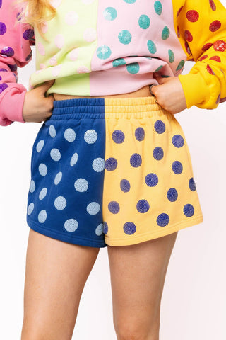 QOS Multi Colorblock Short - Boutique Bella BellaQueen of Sparkles