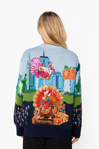QOS Multi Thanksgiving Parade Sweater - Boutique Bella BellaQueen of Sparkles