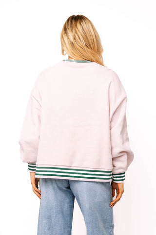QOS Pink 'Beach' Icon Sweatshirt - Boutique Bella BellaSweatshirt