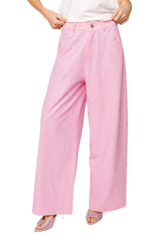 QOS Pink Rhinestone Jeans - Boutique Bella BellaQueen of Sparkles