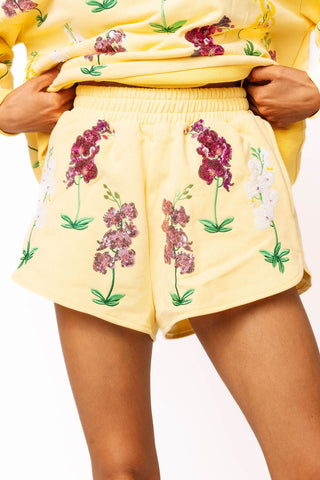 QOS Yellow Multi Iris Short - Boutique Bella BellaQueen of Sparkles