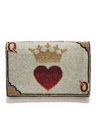 Queen of Hearts Glam Clutch - Boutique Bella Bella