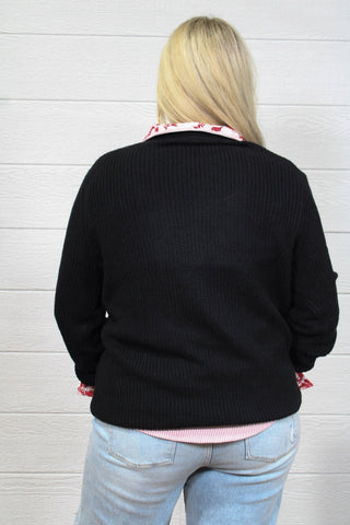 Queen of Hearts Sweater - Boutique Bella BellaSweater