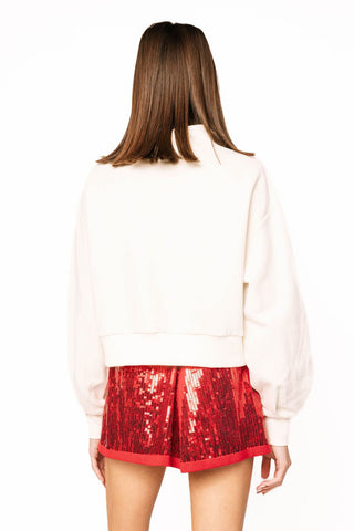 Queen of Sparkles Beige 'Las Vegas' City Icon Sweatshirt - Boutique Bella BellaSweatshirt