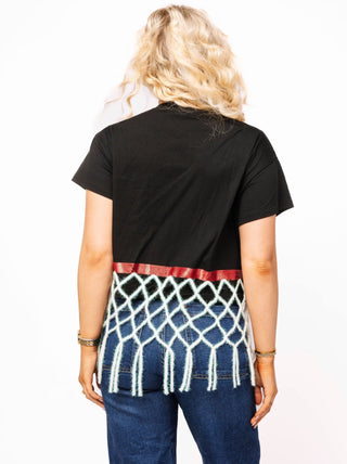 Queen of Sparkles Black Basketball Net Tee - Boutique Bella BellaTee