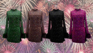 Queen of Sparkles Black Feather Sleeve Multi Rhinestone Sequin Short Romper - Boutique Bella BellaRomper