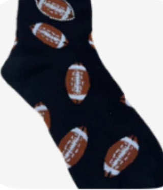 Queen of Sparkles - Black Football Rhinestone Socks - Boutique Bella BellaQueen of Sparkles