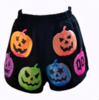 Queen of Sparkles - Black QOS O Lantern Short - Boutique Bella BellaQueen of Sparkles