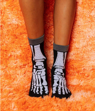 Queen of Sparkles - Black & White Skeleton Socks - Boutique Bella BellaQueen of Sparkles