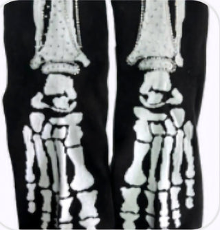 Queen of Sparkles - Black & White Skeleton Socks - Boutique Bella BellaQueen of Sparkles