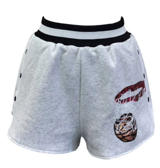 Queen of Sparkles - Grey Swish Basketball Short - Boutique Bella BellaQueen of Sparkles