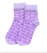 Queen of Sparkles-Lavender Queen Socks - Boutique Bella BellaQueen of Sparkles