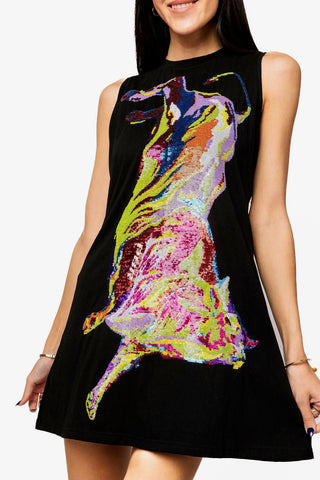 Queen of Sparkles Licensed Black PBR Bucking Bull Dress - Boutique Bella BellaQueen of Sparkles