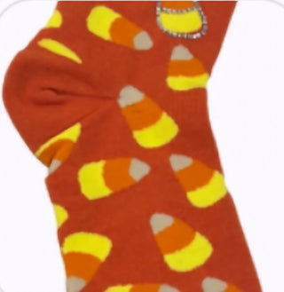 Queen of Sparkles - Orange Candy Corn Rhinestone Socks - Boutique Bella BellaQueen of Sparkles