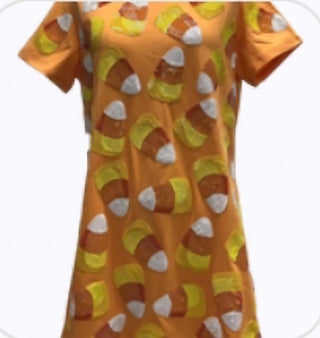 Queen of Sparkles - Orange Candy Corn Tee Dress - Boutique Bella BellaQueen of Sparkles