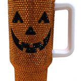 Queen of Sparkles - Orange Pumpkin Tumbler - Boutique Bella Bella