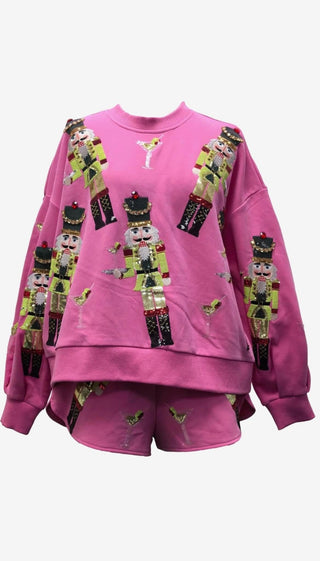 Queen of Sparkles - Pink Martini Nutcrackers - Sweatshirt - Boutique Bella Bella