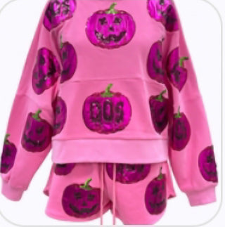 Queen of Sparkles - Pink QOS O'Lantern Sweatshirt - Boutique Bella BellaQueen of Sparkles